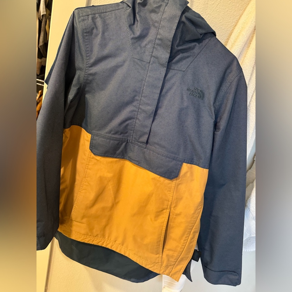The North Face Women's Raincoat - Navy and Mustard